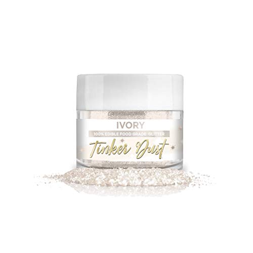 Bakell Ivory Edible Glitter, 5 Gram | Tinker Dust Edible Glitter