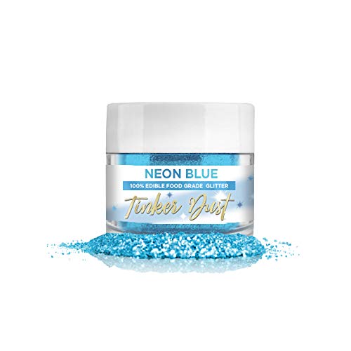 Bakell Neon Blue Edible Glitter, 5 Gram | Tinker Dust Edible Gli
