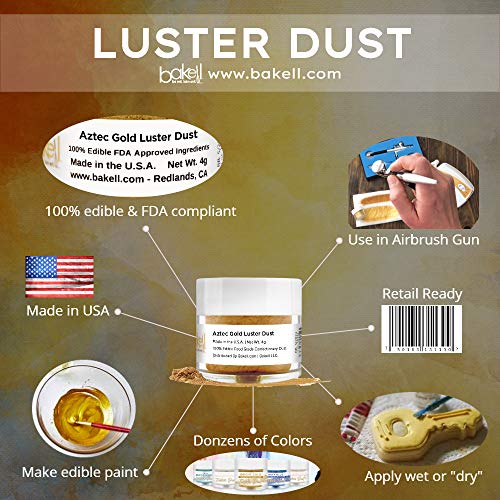 Bakell Olive Green Edible Luster Dust &Amp; Paint, 4 Gram | Luster D
