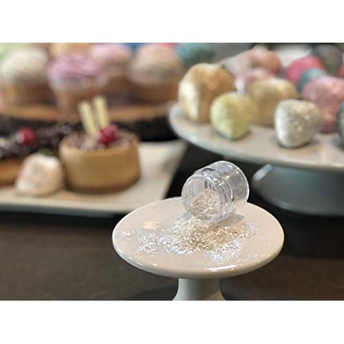 Bakell Pearl White Edible Glitter, 25 Gram | Tinker Dust Edible
