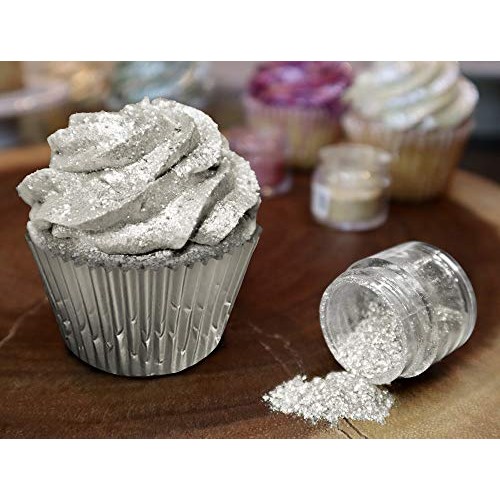 Bakell Pearl White Edible Glitter, 5 Gram | Tinker Dust Edible G