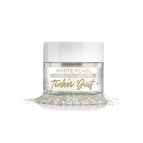 Bakell Pearl White Edible Glitter, 5 Gram | Tinker Dust Edible G