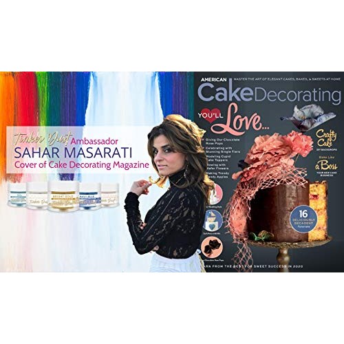 Bakell Pink Rose Edible Glitter, 25 Gram | Tinker Dust Edible Gl