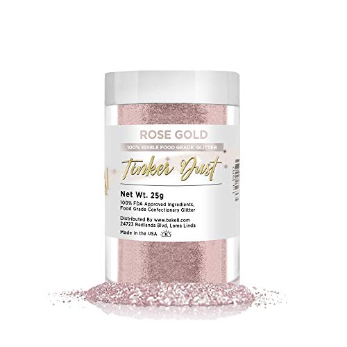 Bakell Rose Gold Edible Glitter, 25 Gram | Tinker Dust Edible Gl