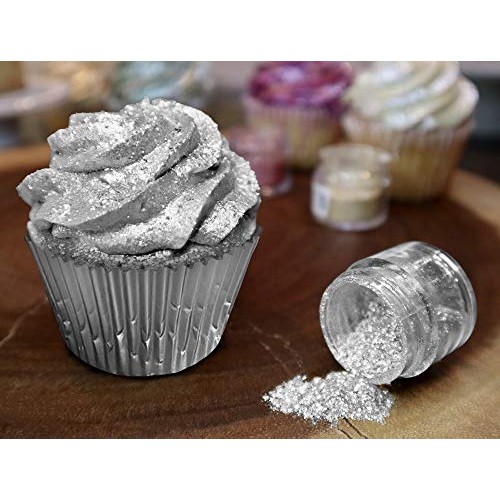 Bakell Sterling Silver Edible Glitter, 5 Gram | Tinker Dust Edib