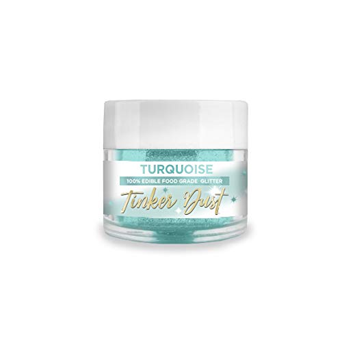 Bakell Turquoise Edible Glitter, 5 Gram | Tinker Dust Edible Gli
