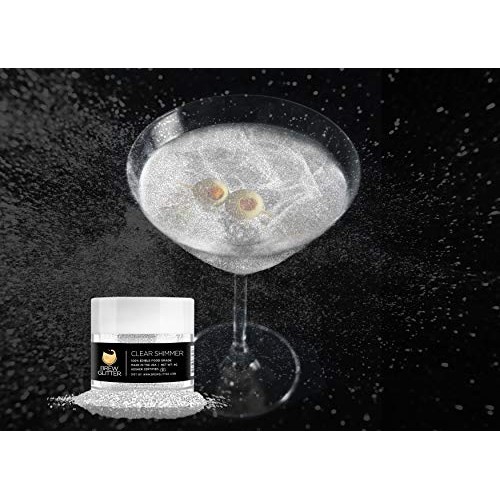 Brew Glitterclear Pearl Sparkle Edible Glitter For Drinks, Coc