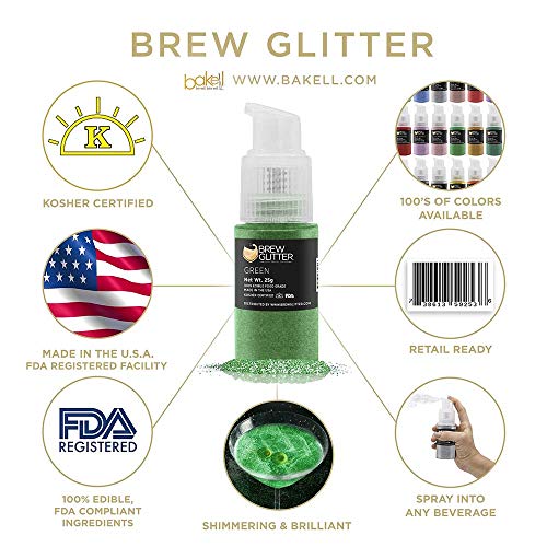Brew Glitter Edible Glitter For Drinks, Cocktails, Beer Garnish
