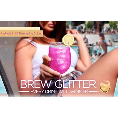 Brew Glitter Light Blue Edible Glitter For Drinks, Cocktails, Be