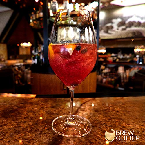 Brew Glitter Maroon Red Edible Glitter For Drinks, Cocktails, Be