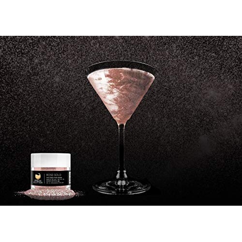 Brew Glitter Rose Gold Edible Glitter For Drinks, Cocktails, Bee