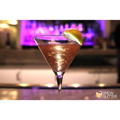 Brew Glitter Rose Gold Edible Glitter For Drinks, Cocktails, Bee