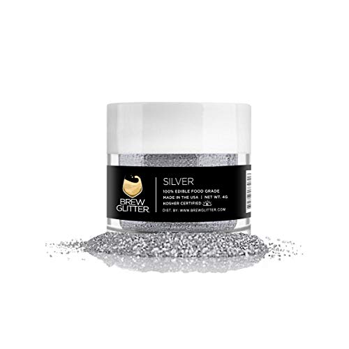 Brew Glitter Silver Edible Glitter For Drinks, Cocktails, Beer, Brew Glitter Silver Edible Glitter For Drinks, Cocktails, Beer,