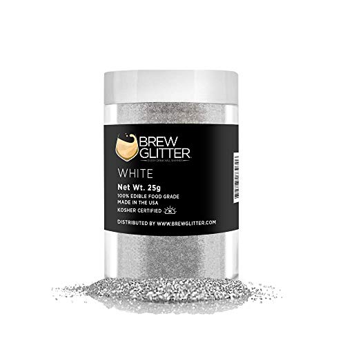 Brew Glitter White Edible Glitter For Drinks, Cocktails, Beer, D