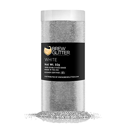 Brew Glitter White Edible Glitter For Drinks, Cocktails, Beer, D