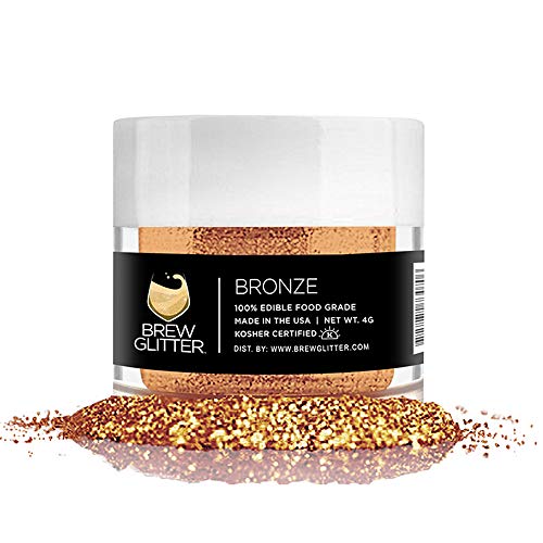 Bronze Brew Glitter Edible Glitter For Wine, Cocktails, Champagn