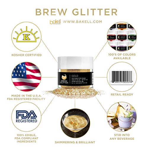 Gold Brew Glitter Edible Glitter For Wine, Cocktails, Champagne, Gold Brew Glitter Edible Glitter For Wine, Cocktails, Champagne,