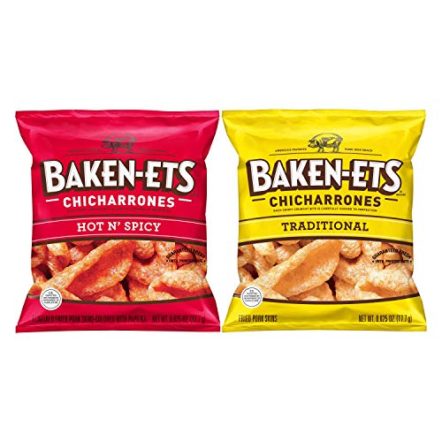 Baken-Ets Pork Skins, Chicharrones, Variety Pack 0.625Oz Bags 2