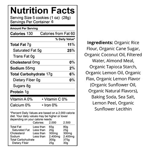 Bakeology Vegan Cookies | Lemon | 3 - 6 Oz Bags | Gluten Free Cr