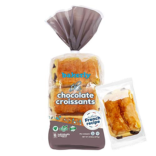 Bakerly Chocolate Croissants With Real Chocolate, Non Gmo, Free