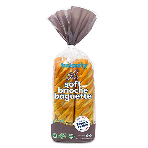 Bakerly Soft Brioche Baguettes Pack Of 2, 4-Count 8 Total Brioc