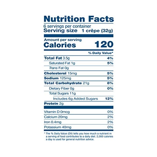 Bakerly Strawberry Filled Crepes To Go! Non Gmo, Free From Artif