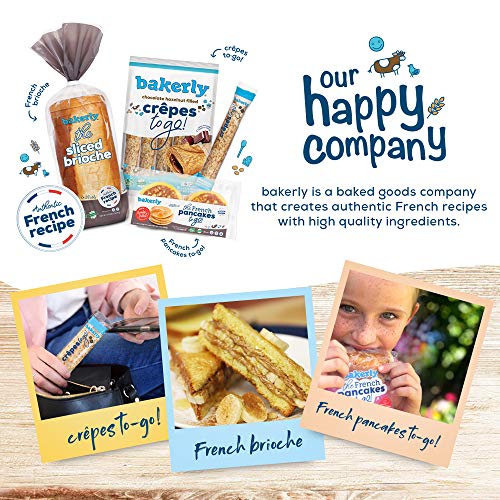 Bakerly Strawberry Filled Crepes To Go! Non Gmo, Free From Artif