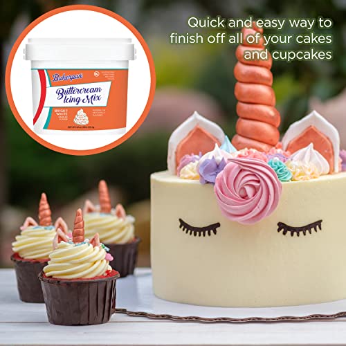 Bakerpan Buttercream Frosting Mix, Vanilla Flavor Icing Topping,