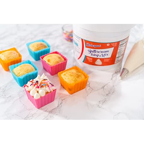 Bakerpan Buttercream Frosting Mix, Vanilla Flavor Icing Topping,