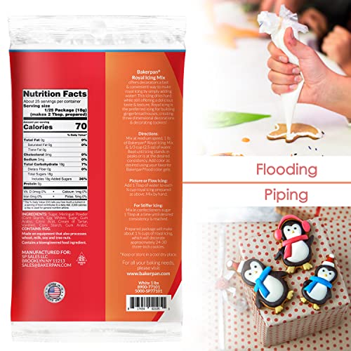 Bakerpan White Royal Icing Mix For Decorating Cookies And Cakes