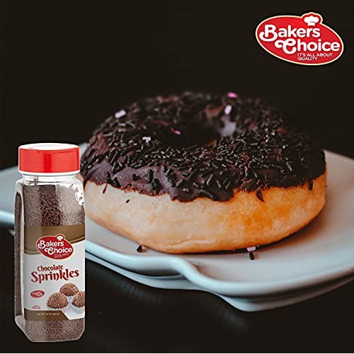 Baker’S Choice Chocolate Sprinkles Jimmies - Kosher - 20 Ounce