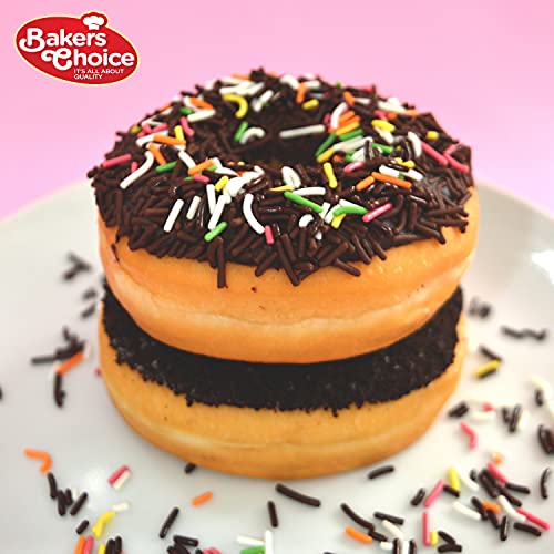 Baker’S Choice Chocolate Sprinkles Jimmies - Kosher - 20 Ounce