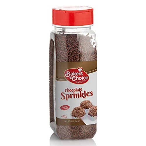 Baker’S Choice Chocolate Sprinkles Jimmies - Kosher - 20 Ounce