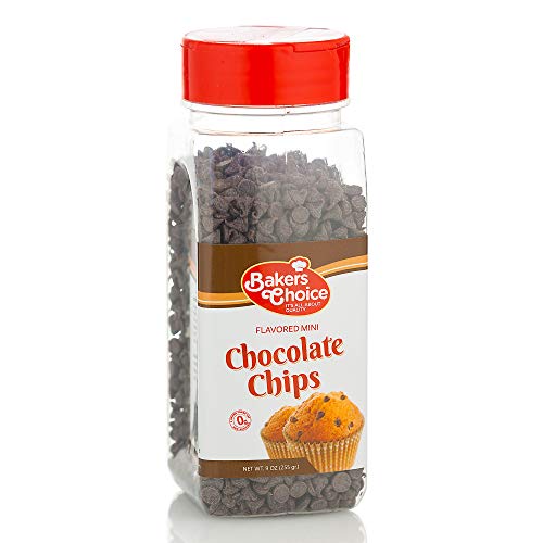 Chocolate Flavored Mini Chocolate Chips – Baking Ingredient, Top