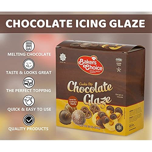 Chocolate Icing Glaze, 12 Oz. - Microwavable Melting Chocolate F
