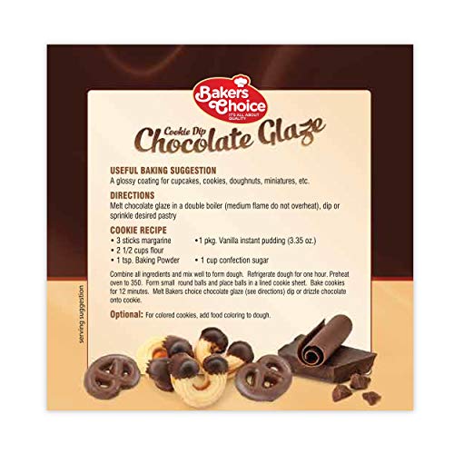 Chocolate Icing Glaze, 12 Oz. - Microwavable Melting Chocolate F