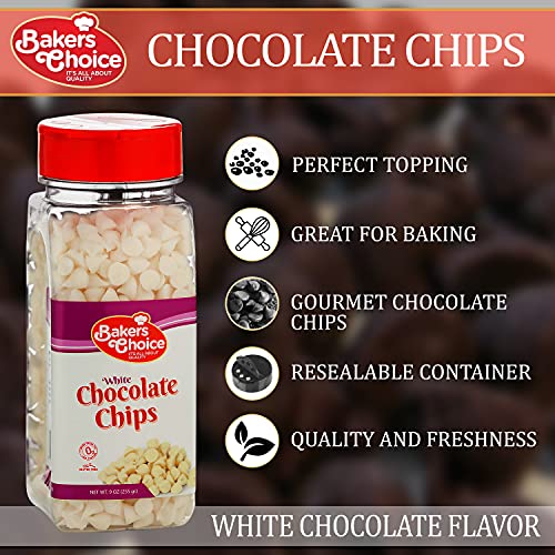White Chocolate Flavored Chips Non Dairy, Kosher 9 ounce. Baker’... White Chocolate Flavored Chips Non Dairy, Kosher 9 ounce. Baker’...