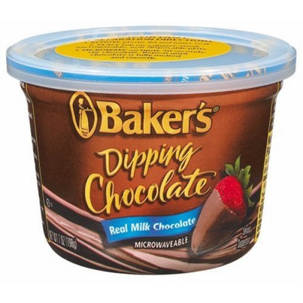 Bakers Dipping Chocolate, Milk Chocolate, 7-Ounce Microwavable