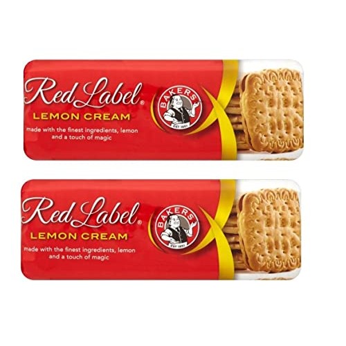 Bakers Red Label Lemon Creams Biscuits 200G - Pack Of 2
