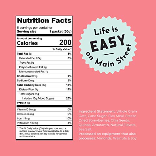 Bakery On Main, Gluten-Free Instant Oatmeal, Vegan &Amp; Non Gmo - S