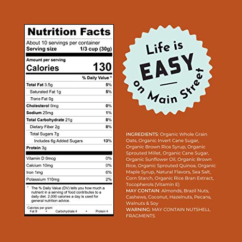 Bakery On Main Gluten-Free, Organic Happy Granola, Sprouted Mapl