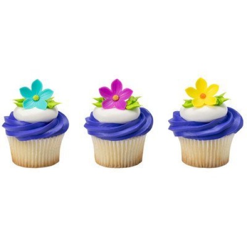 Baker - Spring Flower Cupcake Rings 24 Count