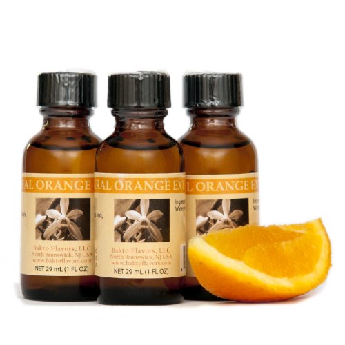 Bakto Flavors Natural Orange Extract 1 Fl Oz Pack Of 3