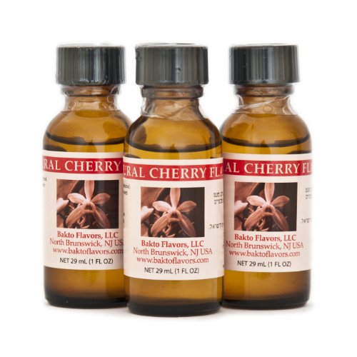 Bakto Flavors Natural Cherry Flavor 1 Fl Oz Pack Of 3