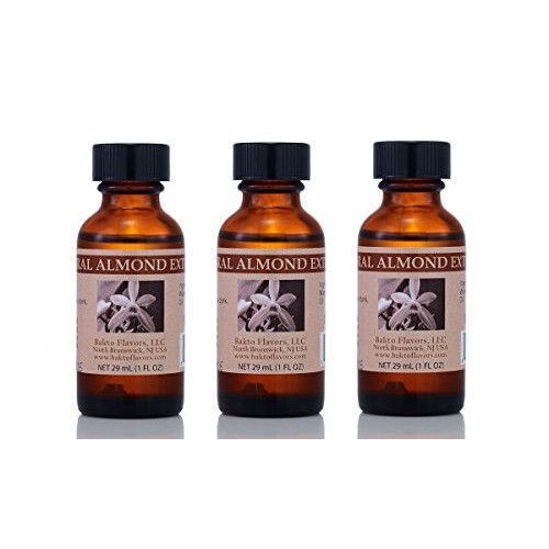 Bakto Natural Almond Extract 1Fl Oz Pack Of 3