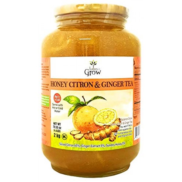Balance Grow Honey Citron and Ginger Tea 70.55oz 4.4 lbs/2KG p...