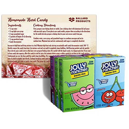 Jolly Rancher Singles to Go Drink Mix Variety 6 Pack Bundle - Bl...