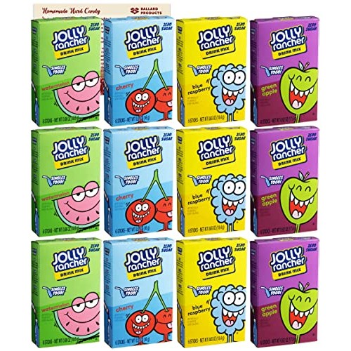 Jolly Rancher Singles to Go Variety Pack of 12| 3 Boxes Each - B...