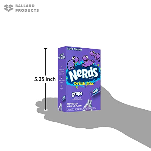 Nerds Flavored Drink Mix Singles Pack of 6 Boxes - 6 Boxes of Su...