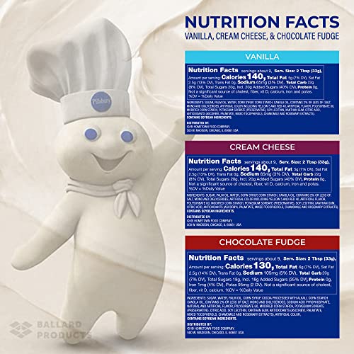 Pillsbury Frosting Variety Pack of 3 - 3 Flavors of Pillsbury Ca...